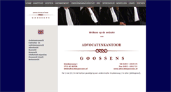 Desktop Screenshot of advocatengoossens.nl